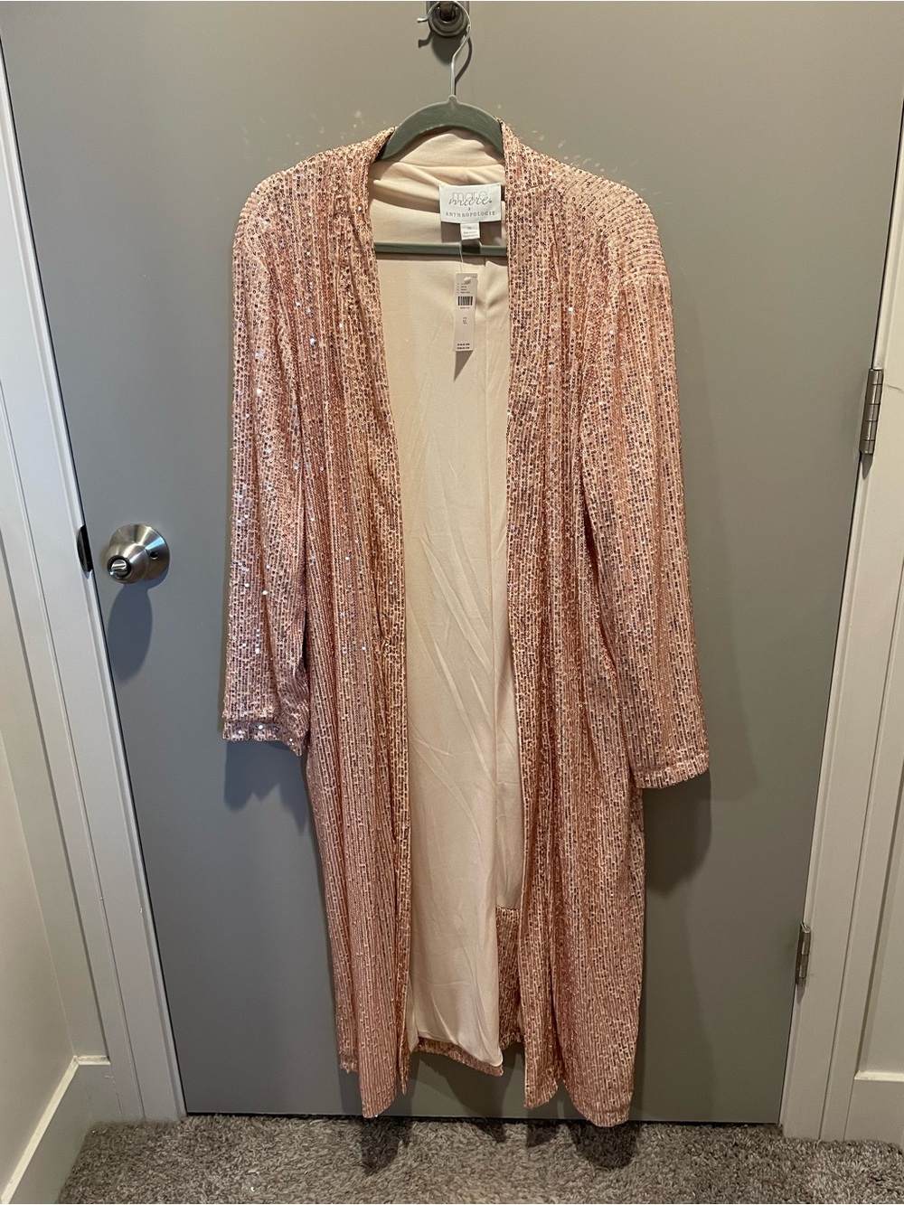 Maeve x Anthropologie Rose Sequin Cardigan